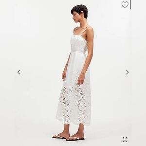Madewell White Eyelet Maxi Dress